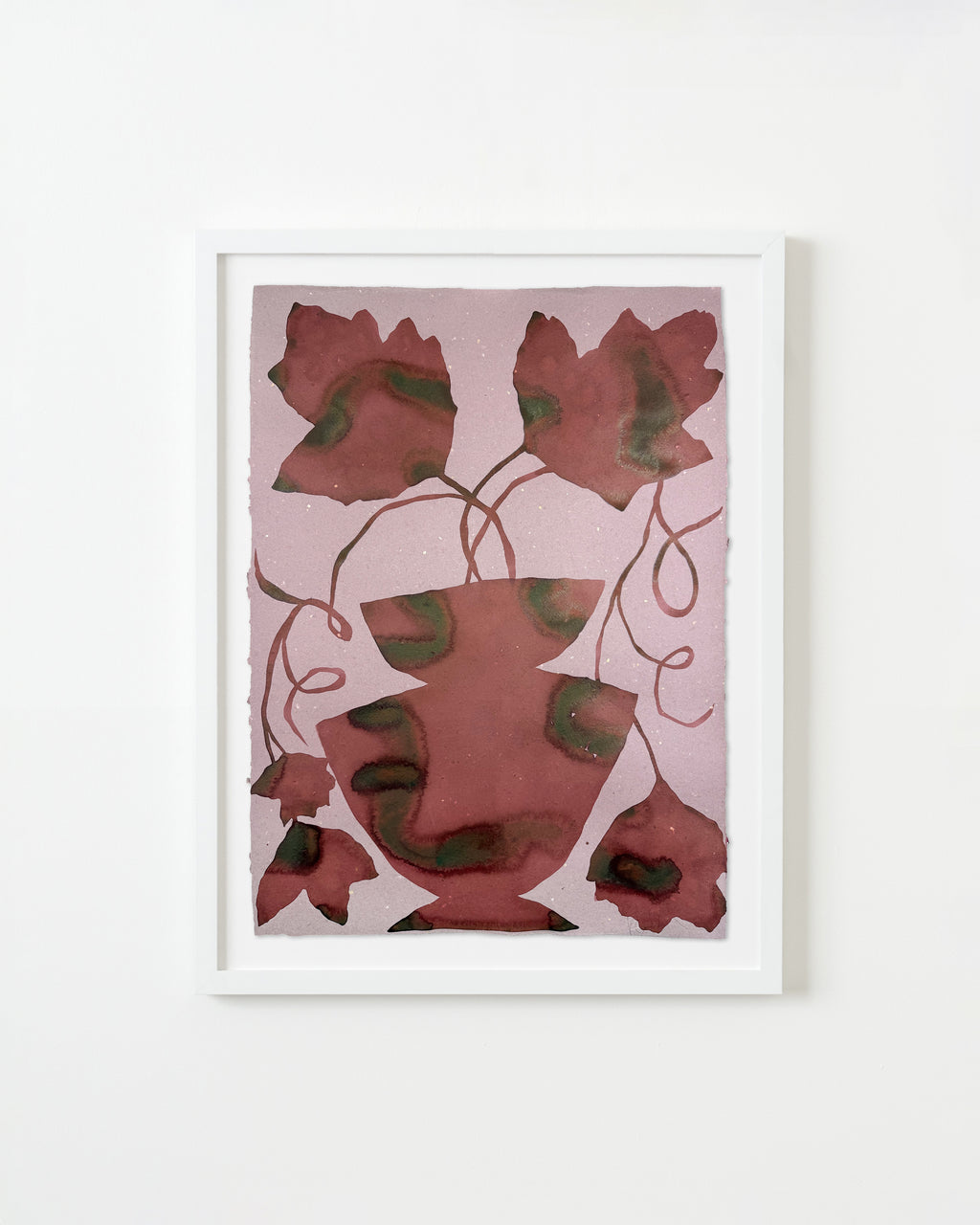 Painting by Kate Roebuck titled "Vine In Urn" - 1.