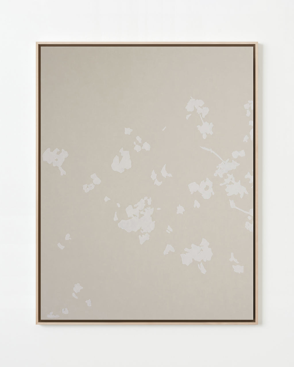 Painting by Natalia Nicole Rodríguez titled "Flower Petals In The Wind" - 1.