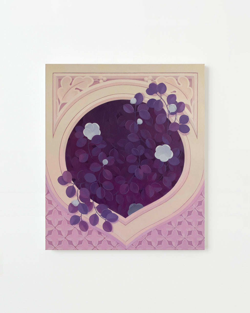 Painting by Lucía Rodríguez Pérez titled "Untitled (blinded niche III)" - 1.