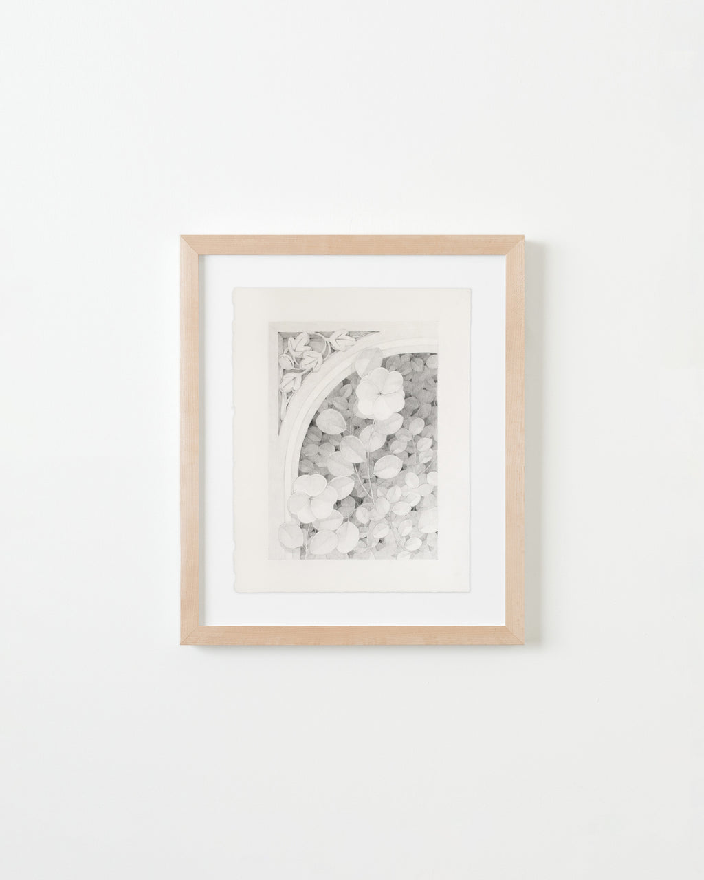 Drawing by Lucía Rodríguez Pérez titled "Untitled (two flowers)" - 1.