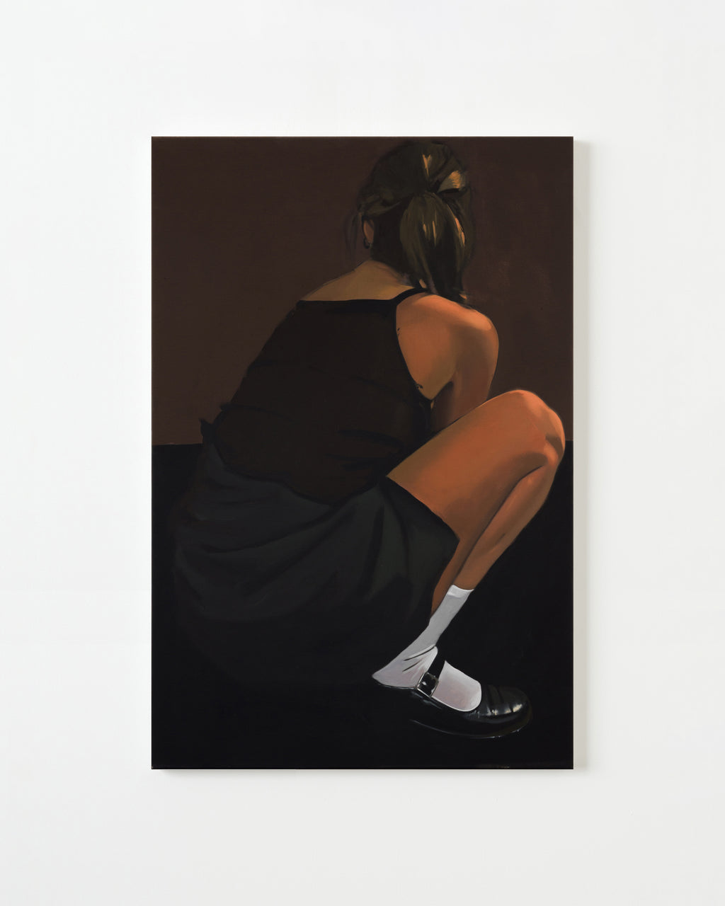 Painting by Bryce Anderson titled "Crouching Figure" - 1.