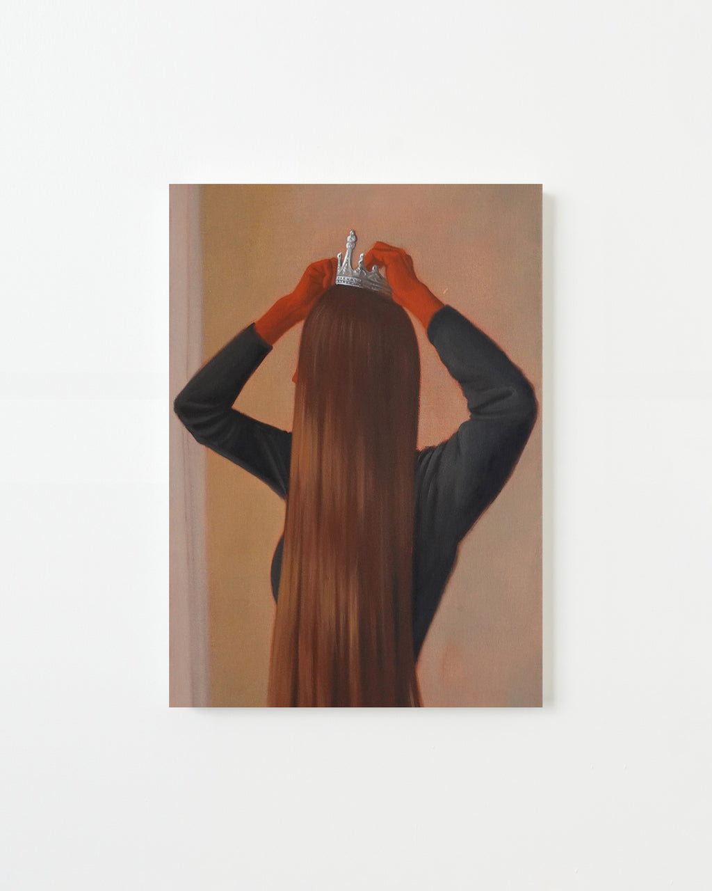 Painting by Melody Tuttle titled "Heavy is the Head" - 1.