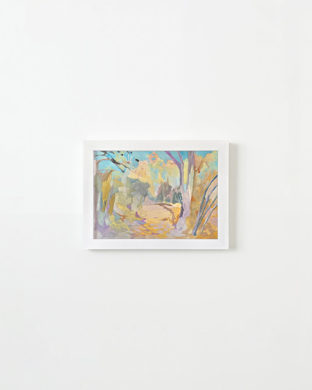 Painting by Kat Spears titled "cottonwoods" - 1.