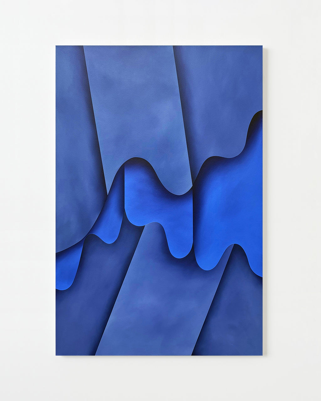 Painting by Senem Oezdogan titled "Blue Current" - 1.