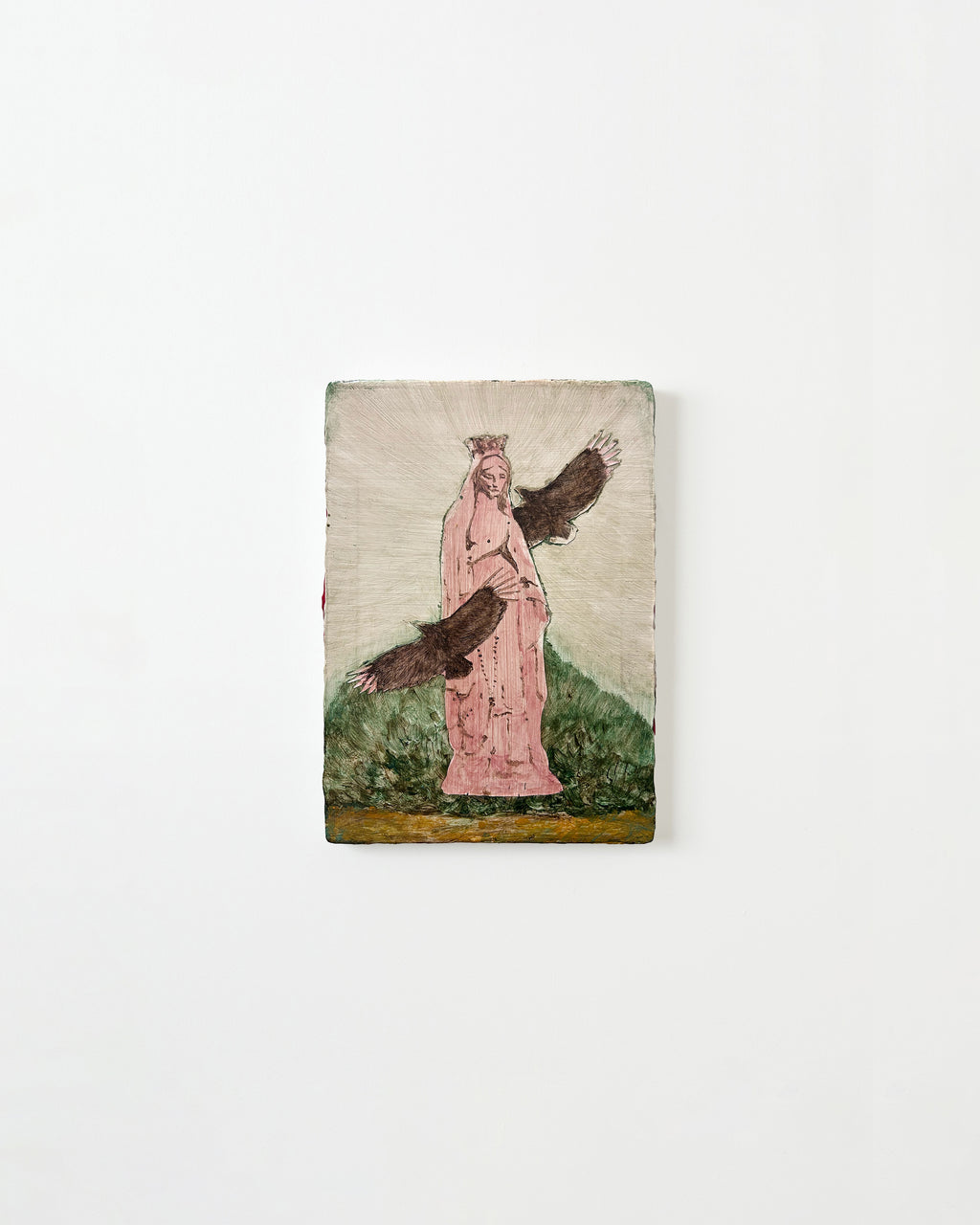 Painting by Pedro Gutierres titled "Santa, urubus no mato" - 1.