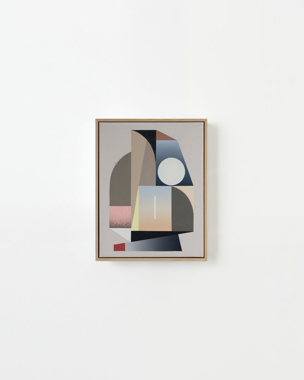 Painting by Tony Sjöman titled "Shadows of Monuments" - 1.