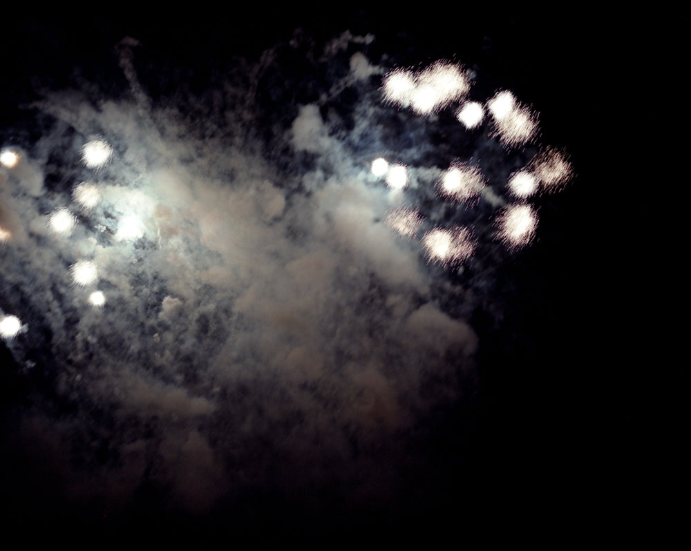 Photography by Nick Meyer titled "Fireworks, Oakland" - 2.
