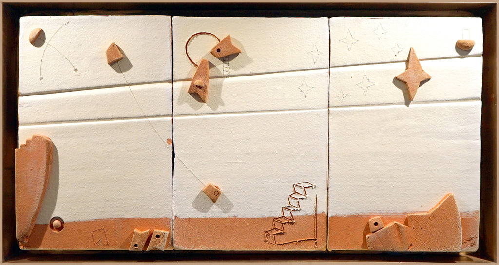 Sculpture by Fitzhugh Karol titled "Moonvies Trio" - 2.