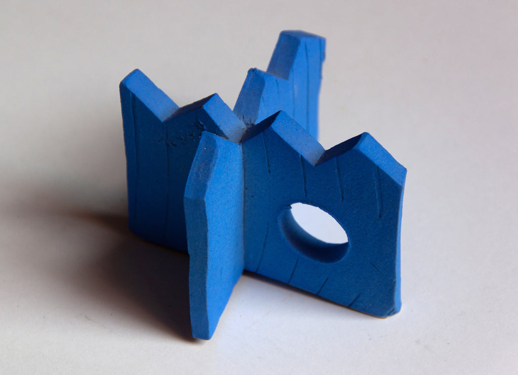 Sculpture by Fitzhugh Karol titled "Porcelain Plane III" - 4.