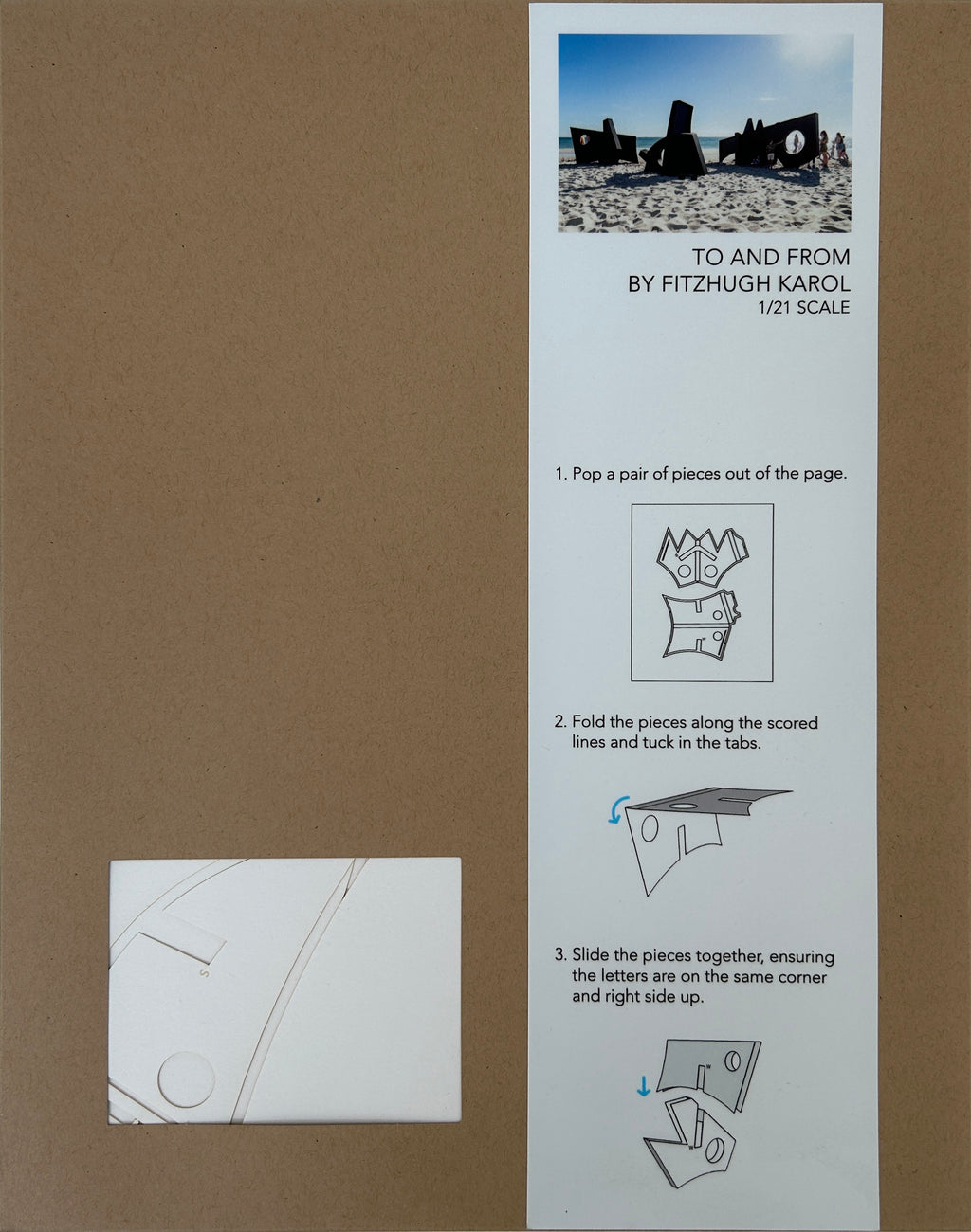 Sculpture by Fitzhugh Karol titled "To and From (Paper Maquettes)" - 8.