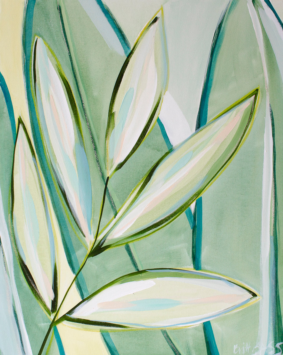 Painting by Britt Bass titled "Flora 19" - 2.