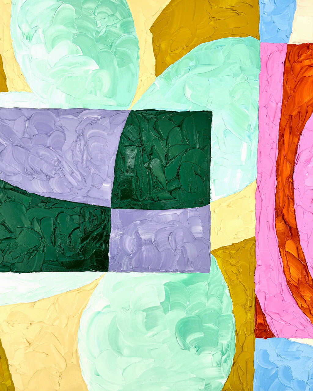 Painting by Alex Proba titled "Floral Labyrinths" - 4.
