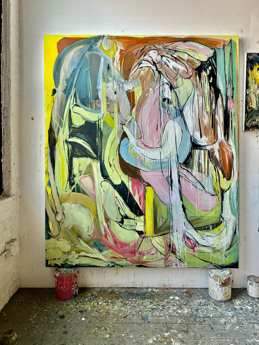 Painting by Diana Delgado titled "For Us" - 8.