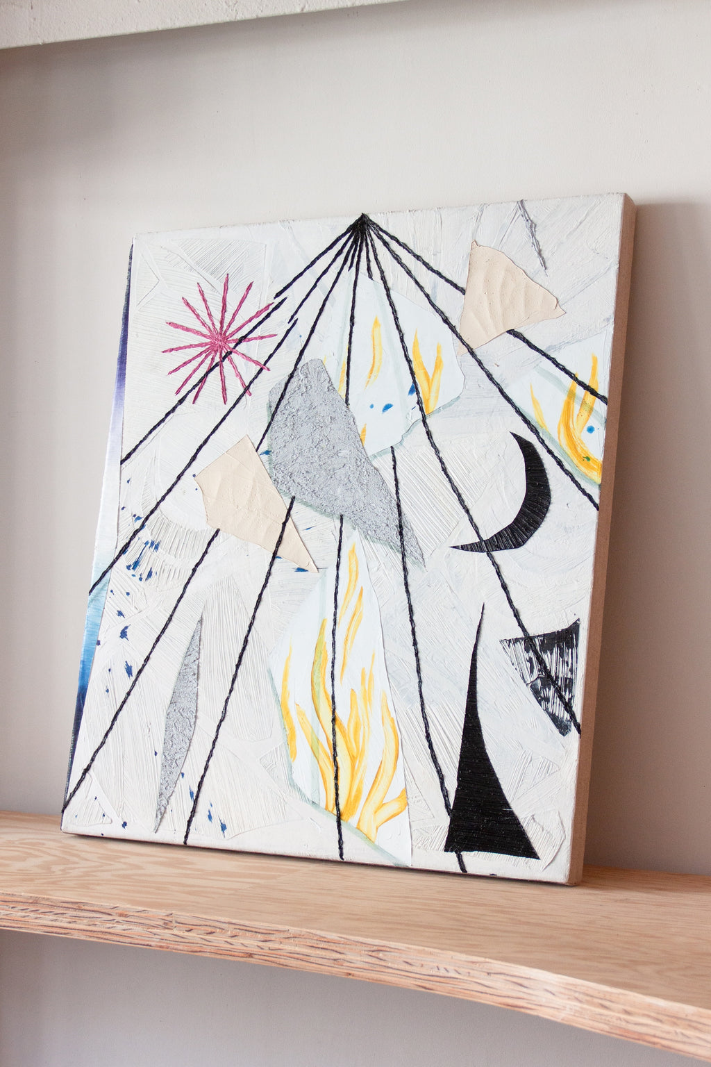 Painting by Tyler Scheidt titled "Crystal Ocean" - 4.