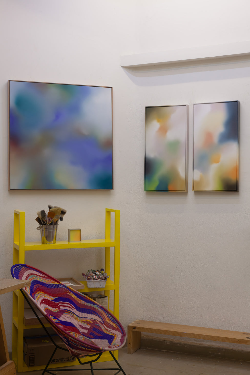 Painting by Arantxa Solis titled "Spindrift" - 5.