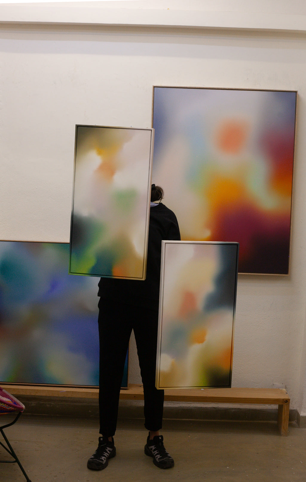 Painting by Arantxa Solis titled "Tephra" - 6.
