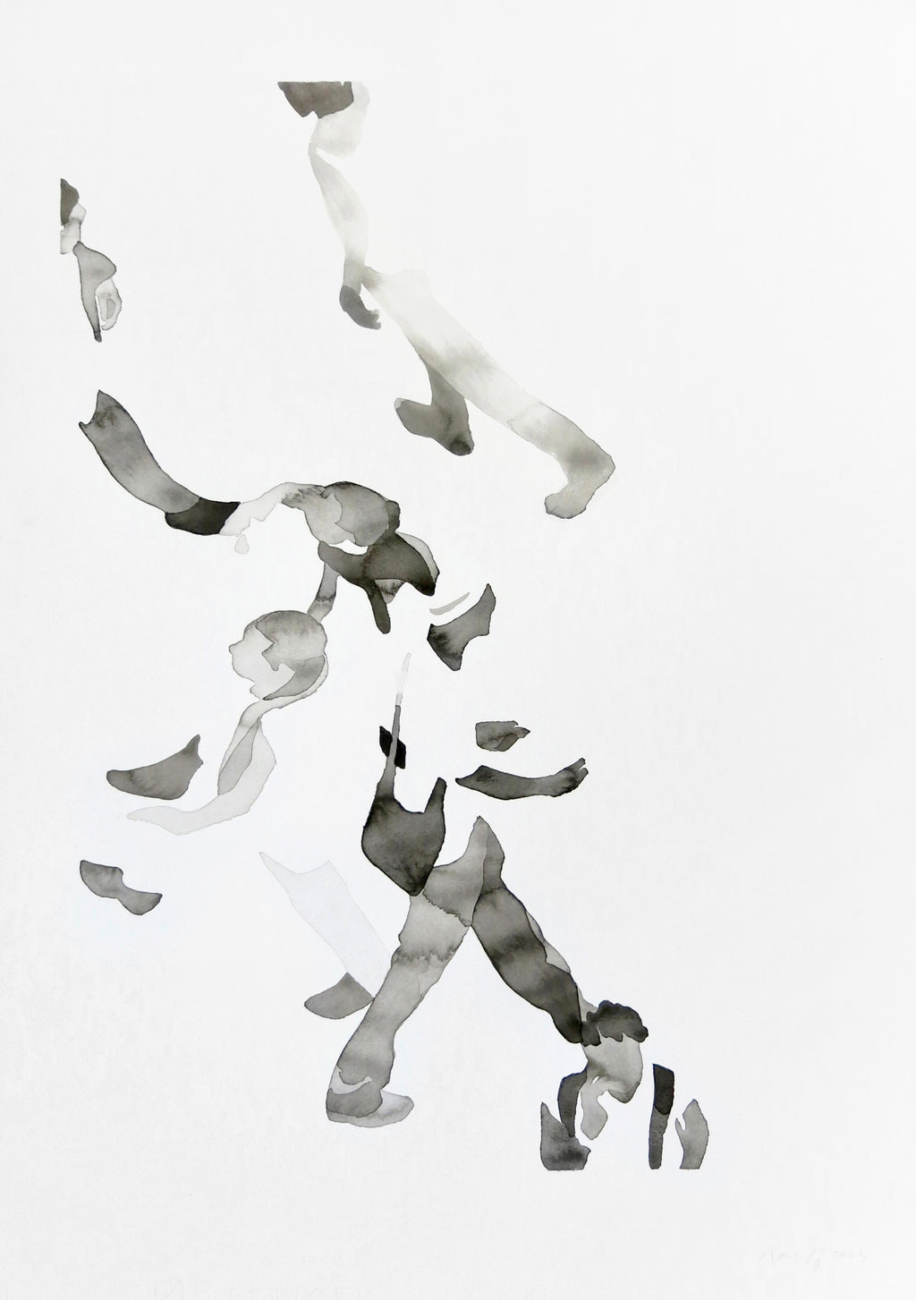 Painting by Gabrielle Raaff titled "In Line I" - 2.