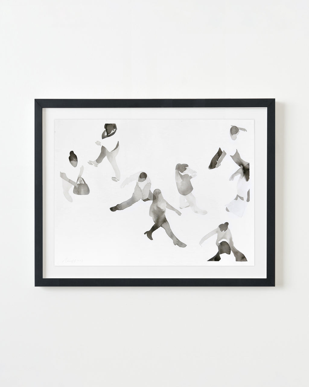 Painting by Gabrielle Raaff titled "In Line III" - 3.