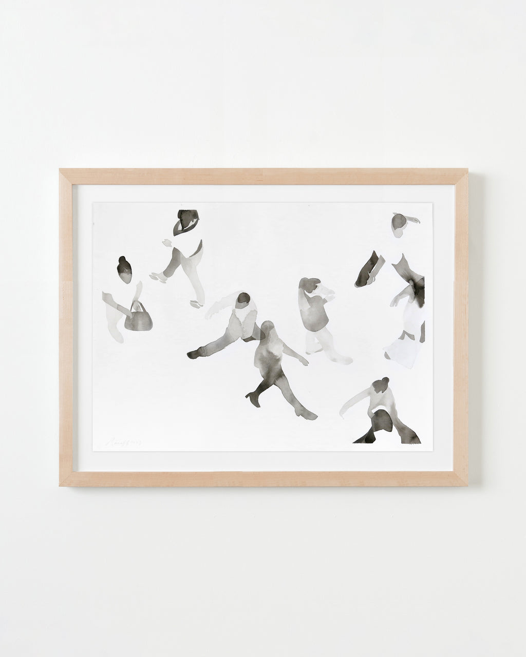 Painting by Gabrielle Raaff titled "In Line III" - 4.