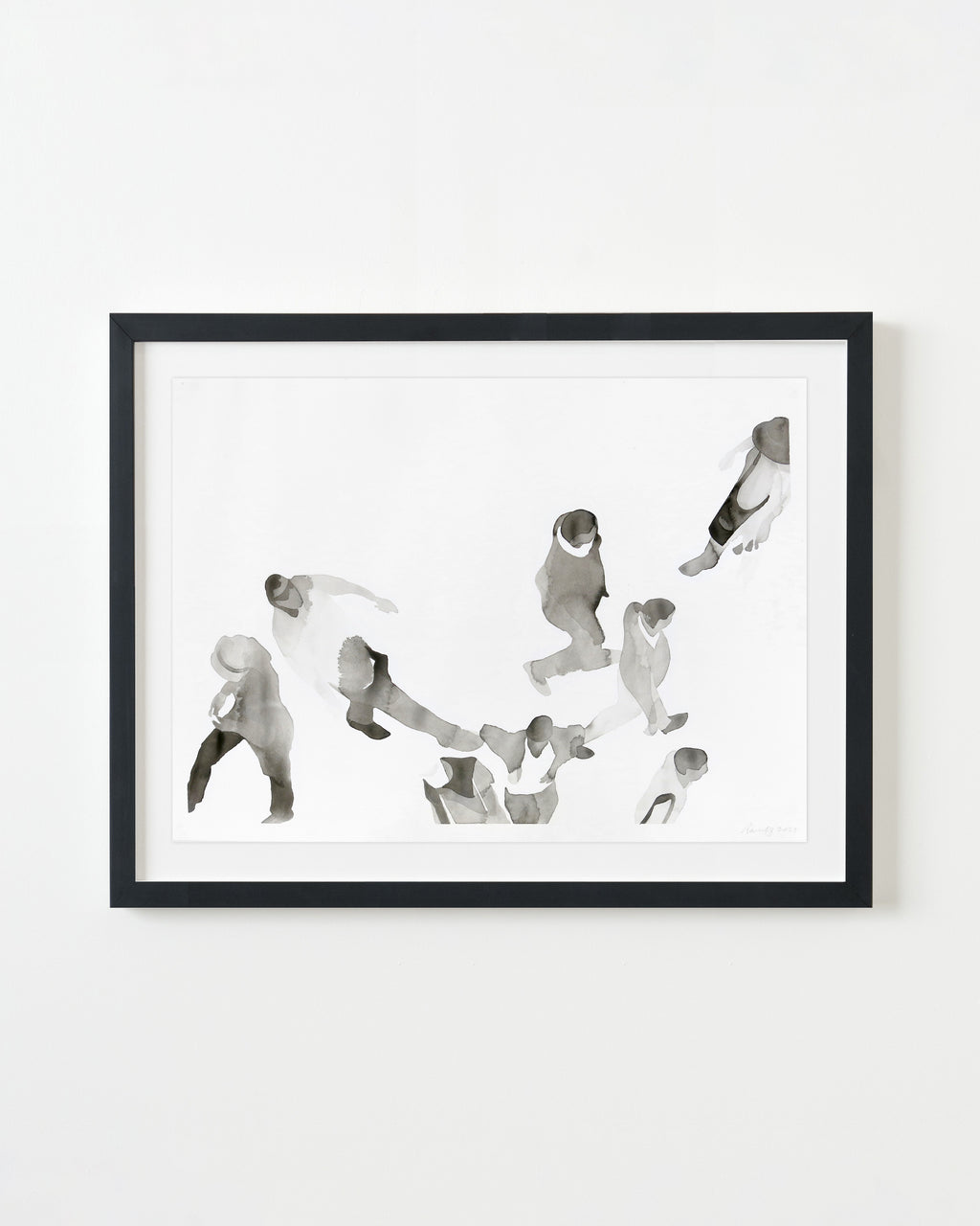 Painting by Gabrielle Raaff titled "In Line IV" - 3.