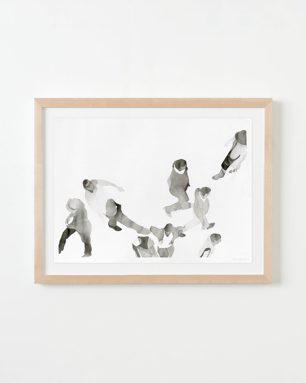 Painting by Gabrielle Raaff titled "In Line IV" - 4.