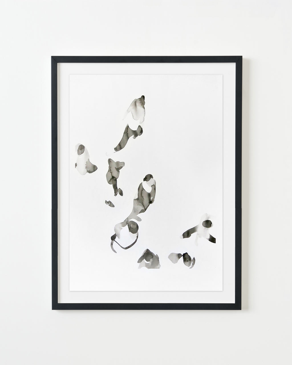 Painting by Gabrielle Raaff titled "On Queue II" - 3.