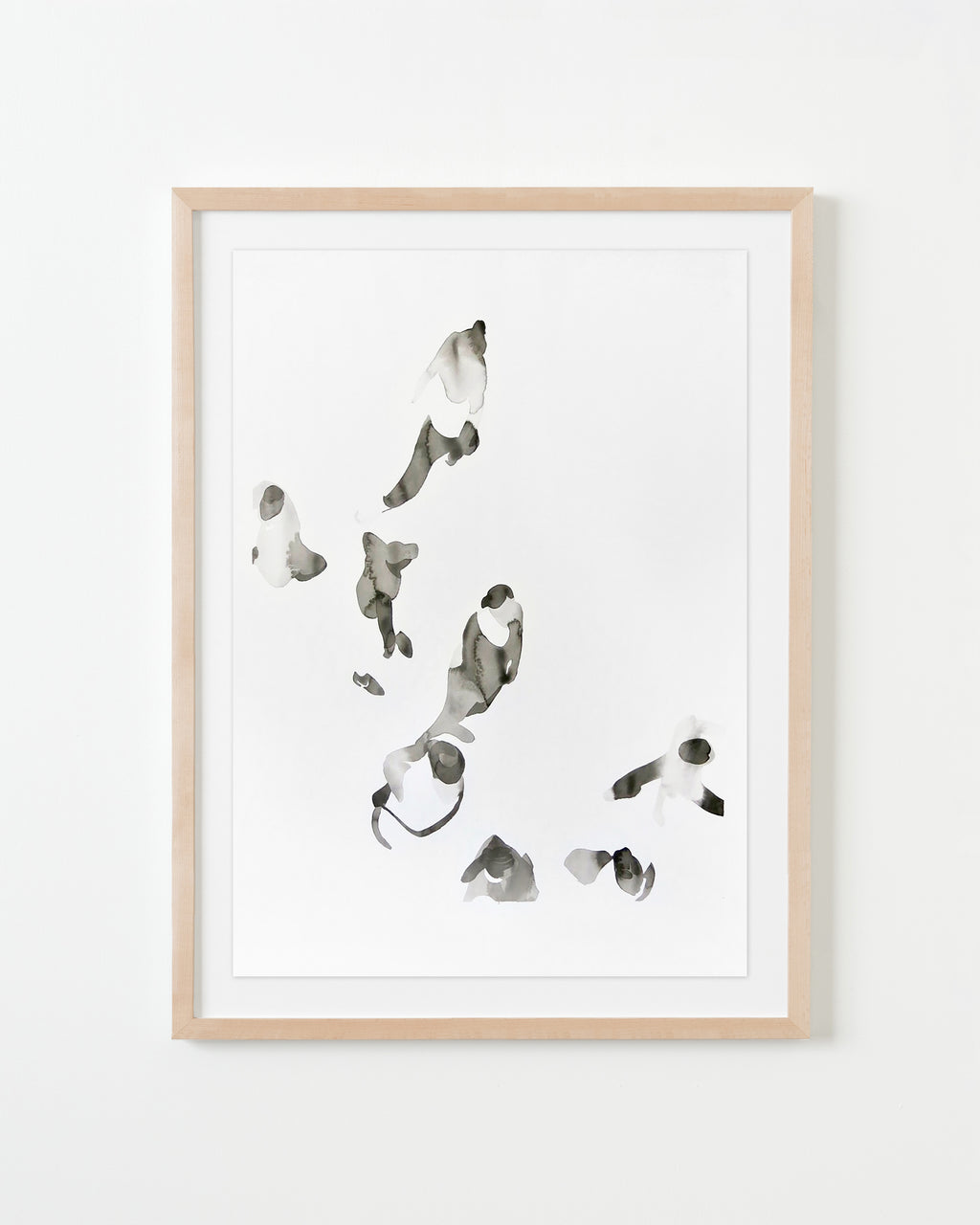 Painting by Gabrielle Raaff titled "On Queue II" - 4.