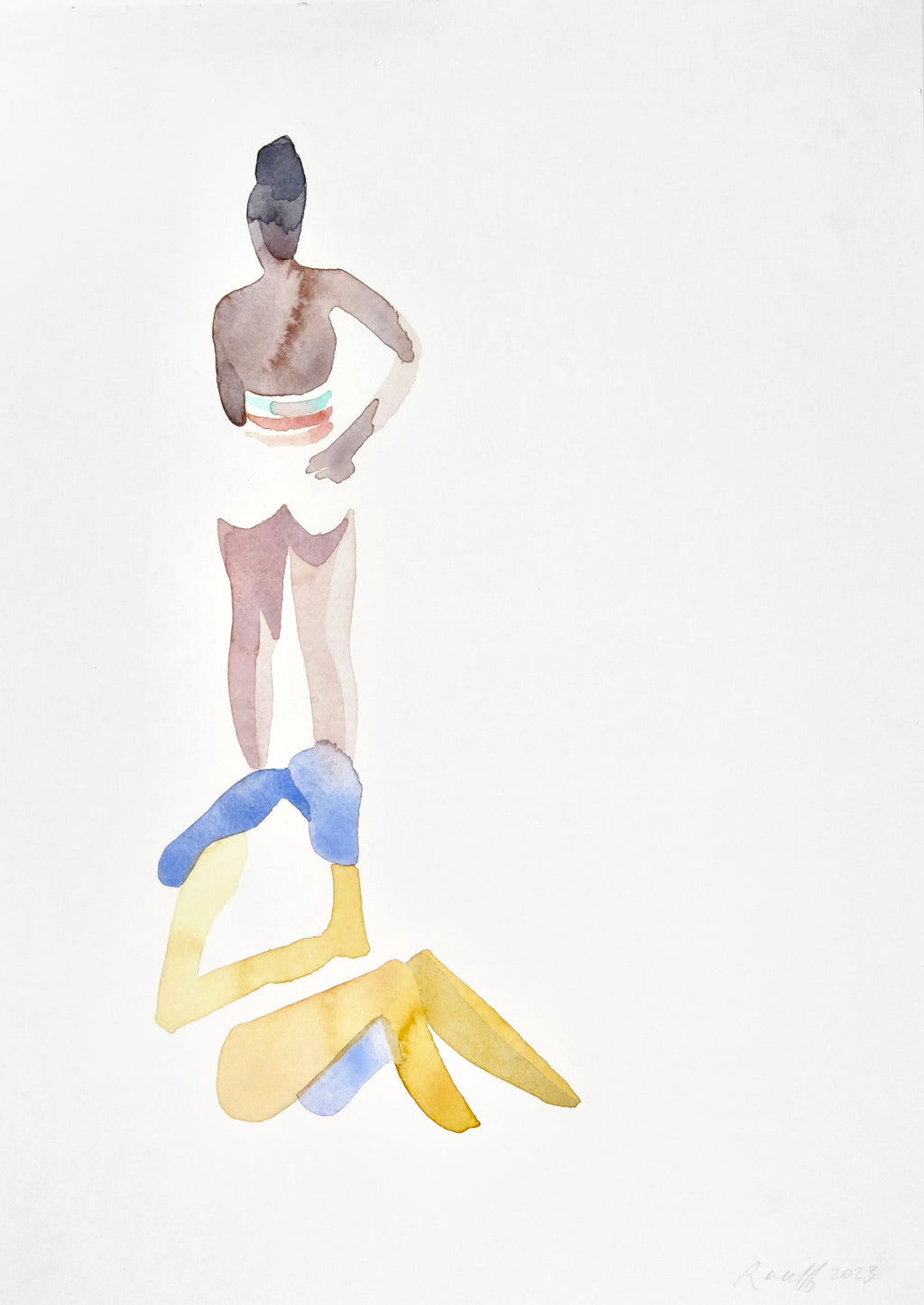 Painting by Gabrielle Raaff titled "Sun Throne II" - 2.