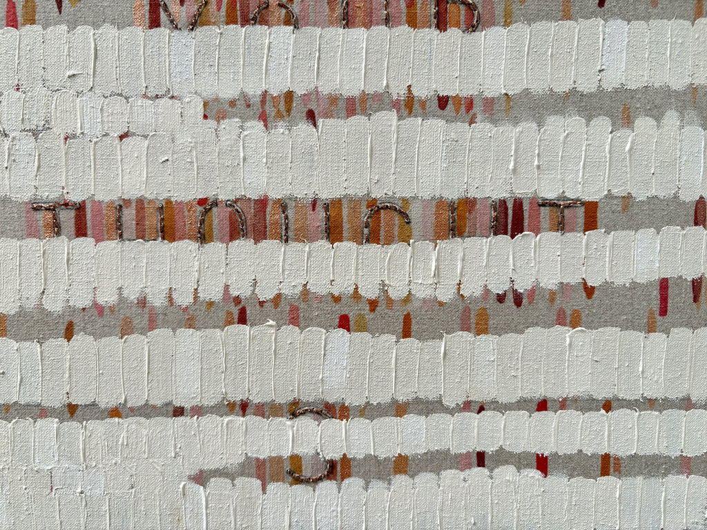 Painting by Gail Tarantino titled "A Penny For Your Thoughts" - 4.