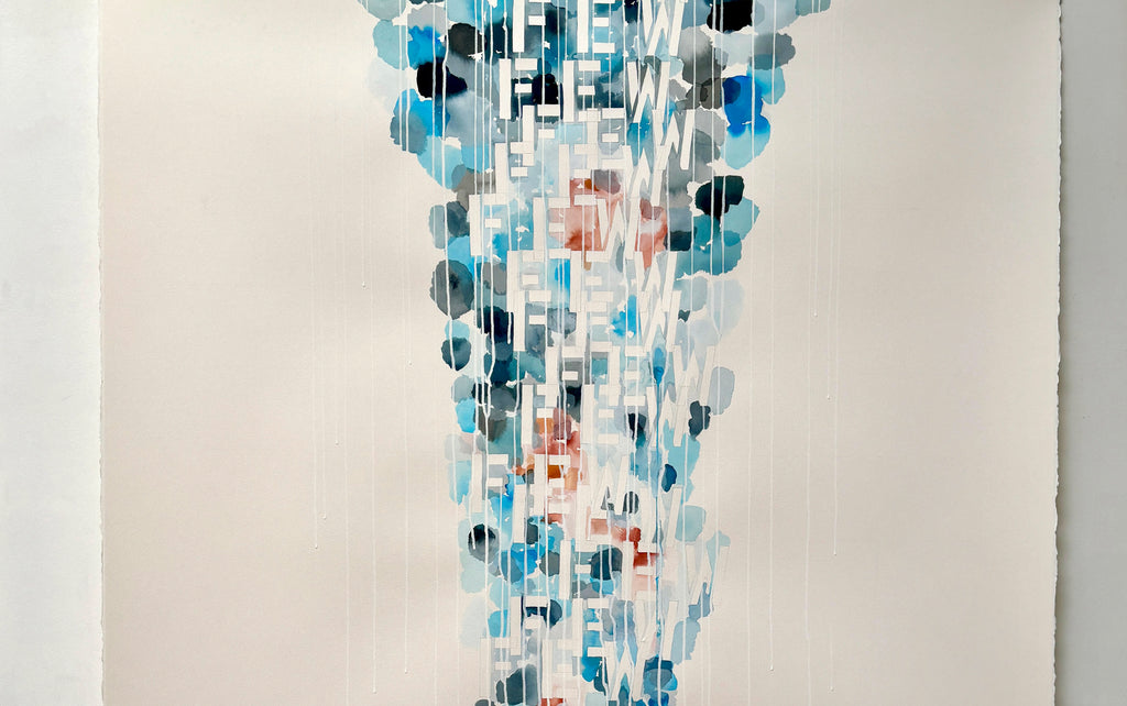 Installation by Gail Tarantino titled "Vocal Learning-Western Bluebird" - 3.