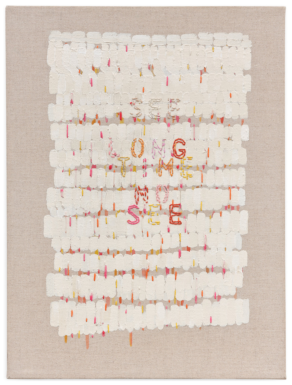 Painting by Gail Tarantino titled "Long Time No See" - 5.