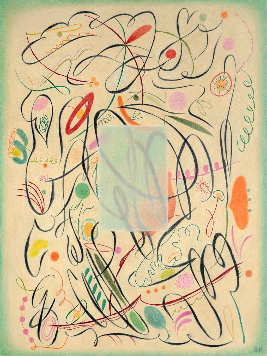 Drawing by Gizem Vural titled "A Cold Morning" - 2.