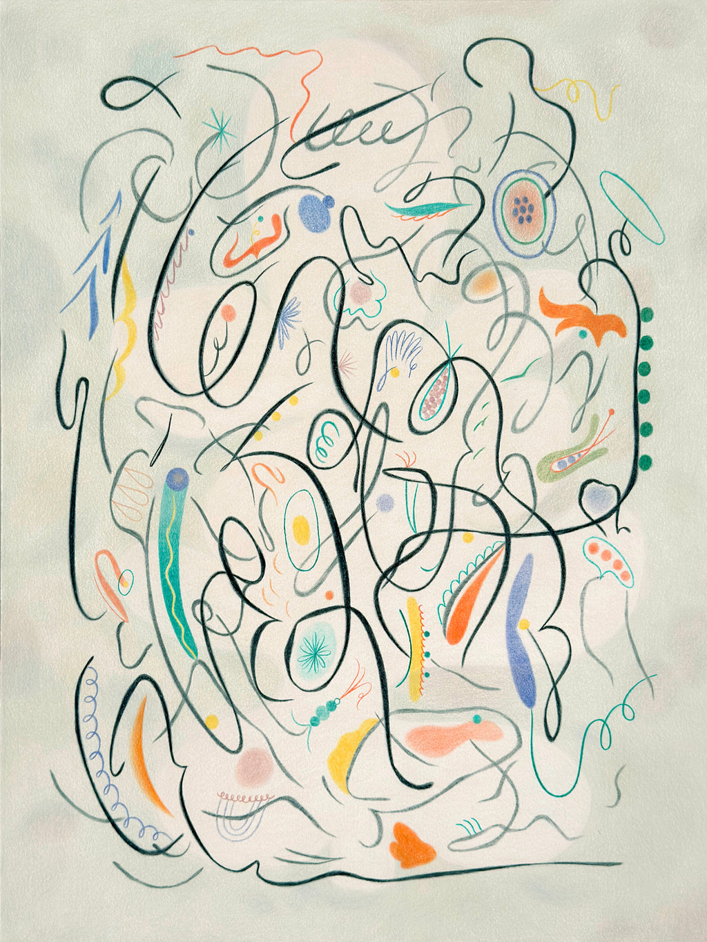 Drawing by Gizem Vural titled "In My Own Garden" - 2.