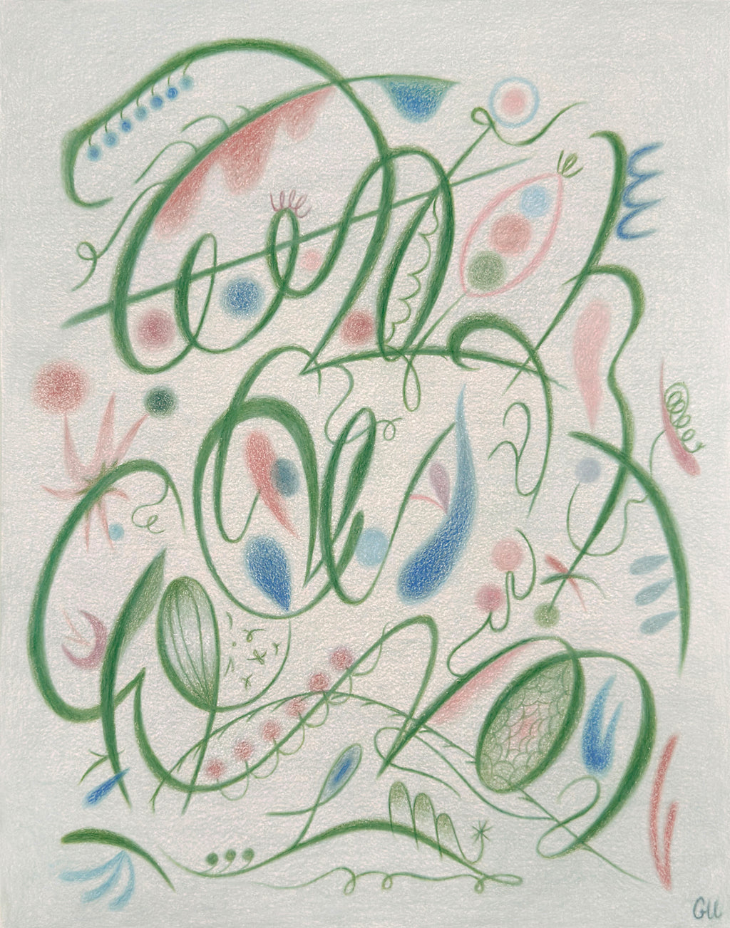 Drawing by Gizem Vural titled "Like A Soft Scent" - 2.