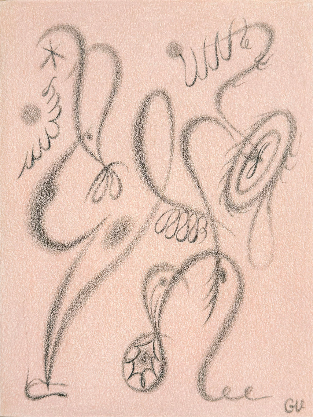 Drawing by Gizem Vural titled "Notes on Burnt Sienna" - 2.