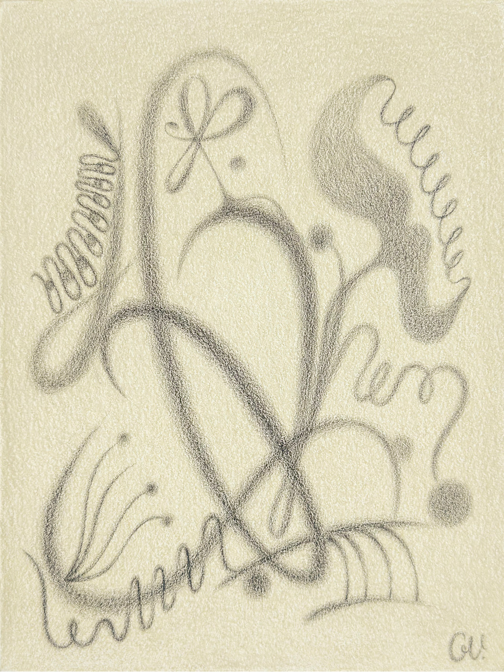 Drawing by Gizem Vural titled "Notes on Light Olive" - 2.
