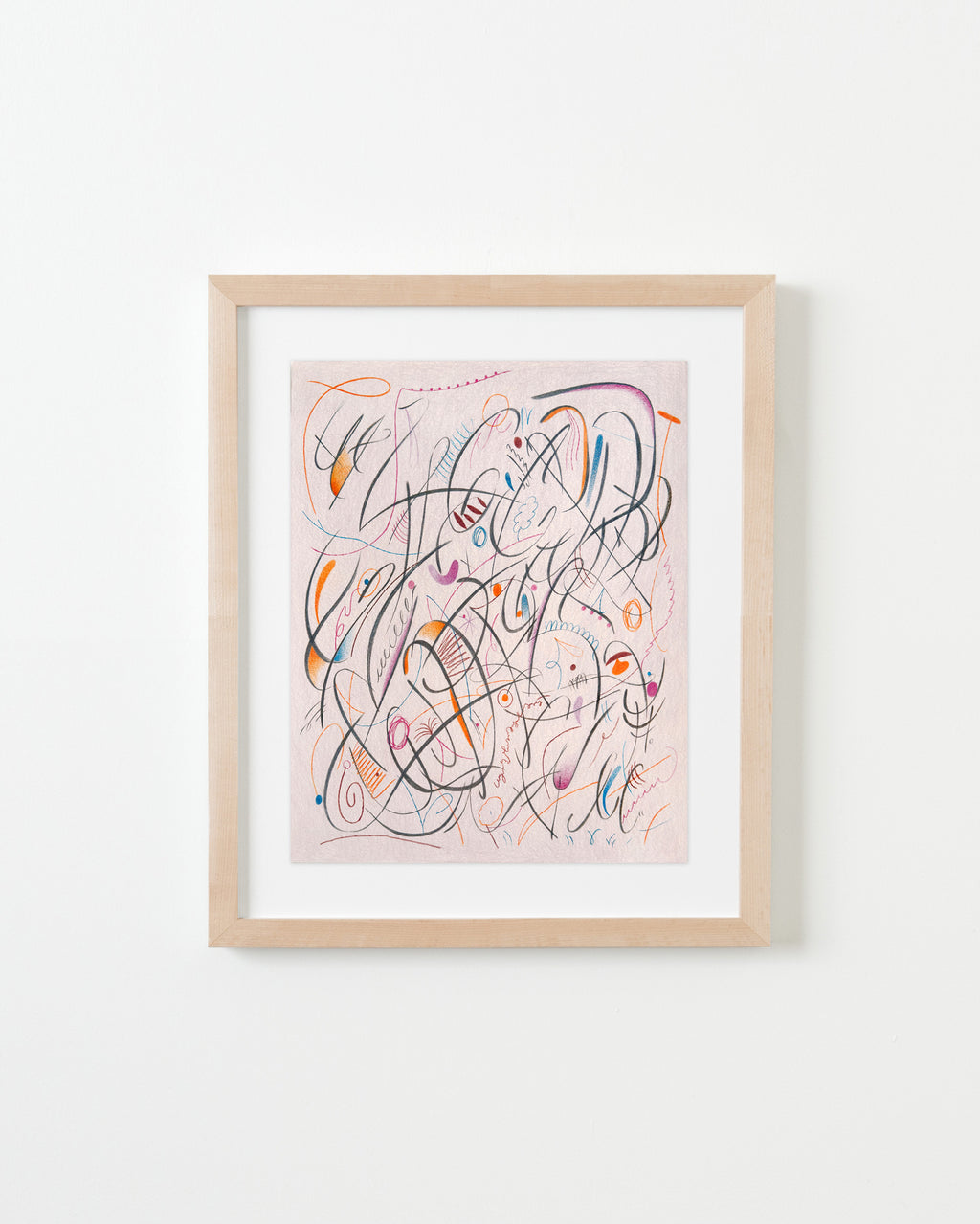 Drawing by Gizem Vural titled "Pink Snow" - 5.