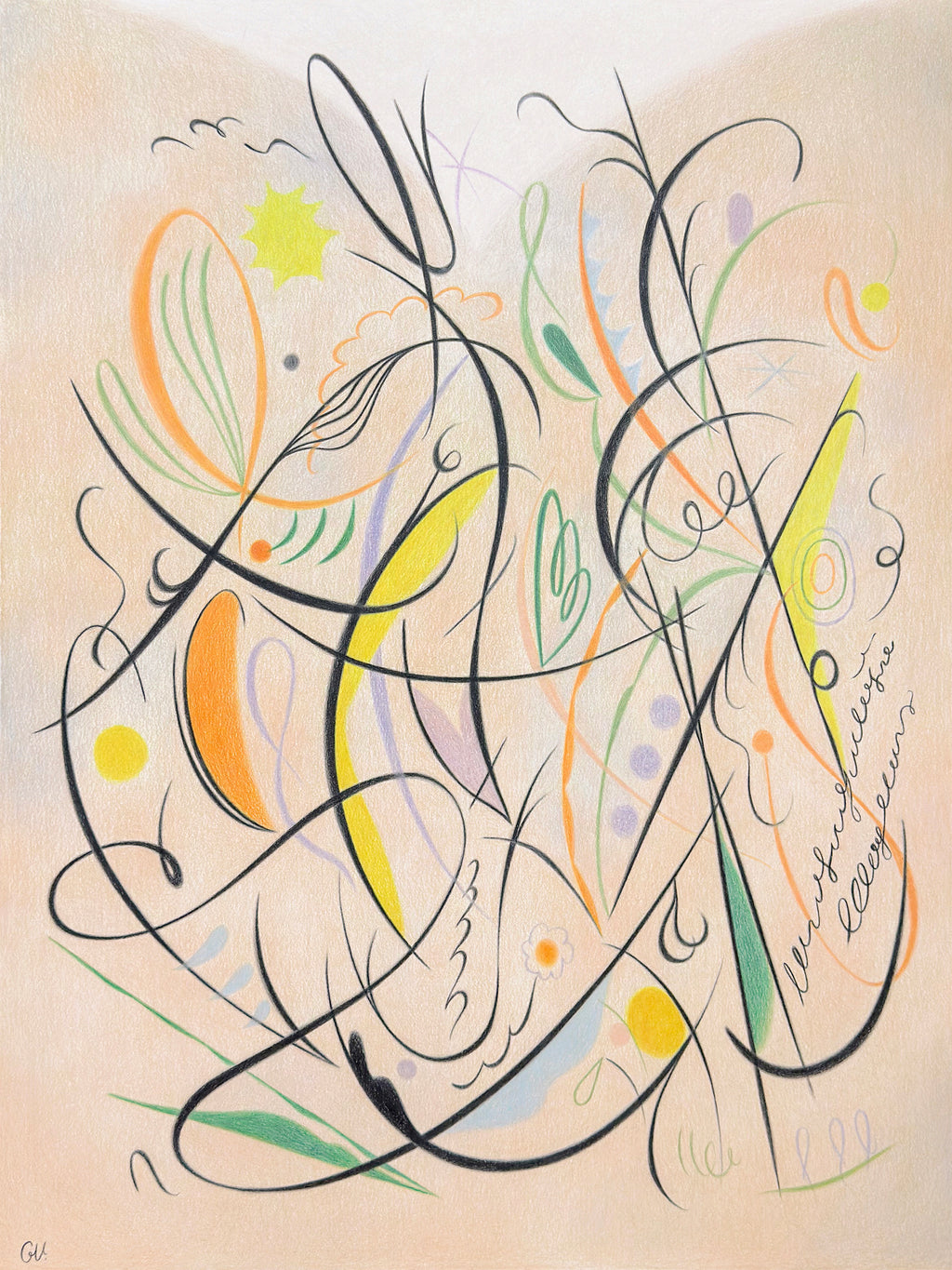 Drawing by Gizem Vural titled "Summer Breeze" - 2.