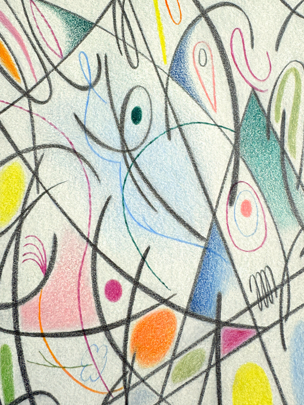 Drawing by Gizem Vural titled "Green Days" - 3.