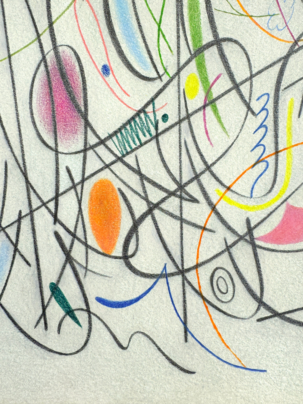 Drawing by Gizem Vural titled "Green Days" - 4.