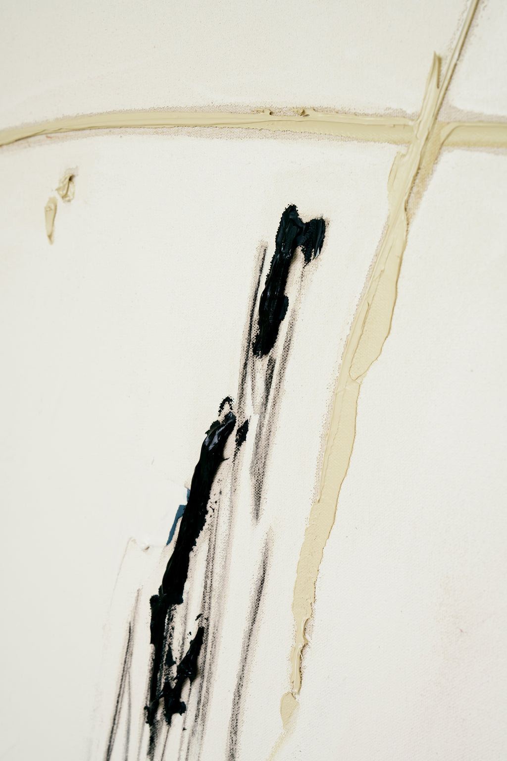 Painting by Holly Addi titled "Blanc Et Roux" - 4.