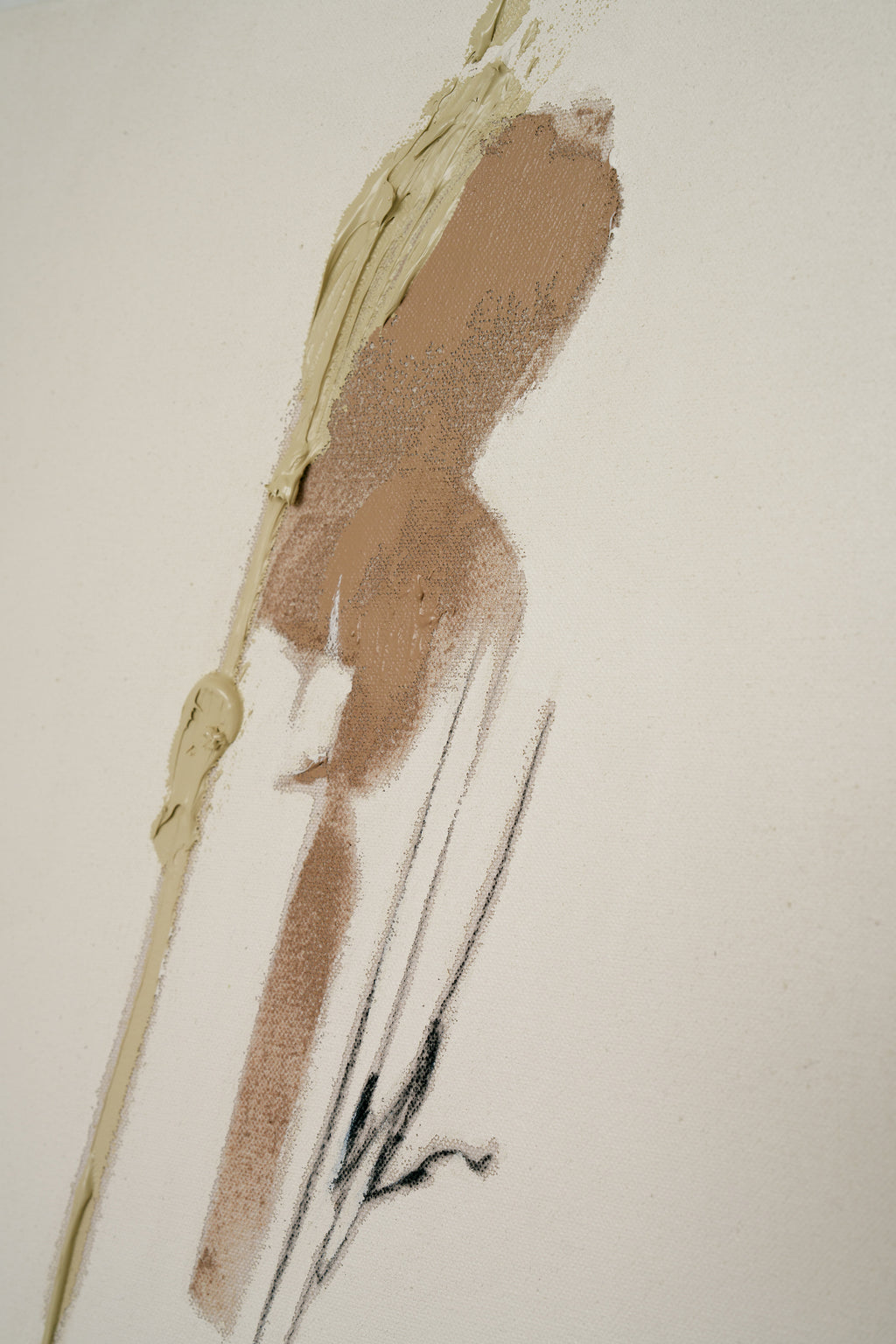Painting by Holly Addi titled "Bleu" - 3.