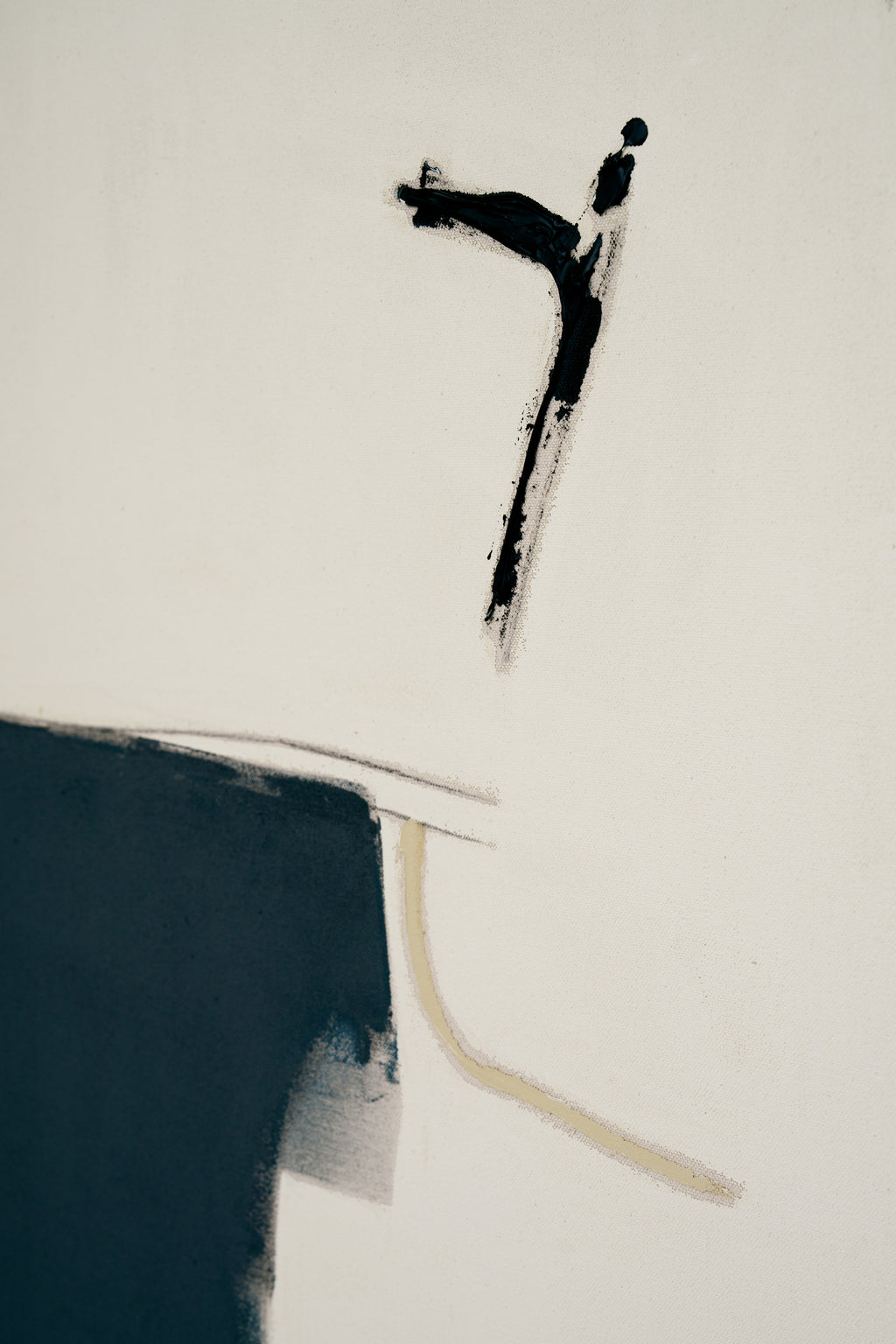Painting by Holly Addi titled "Bleu" - 4.