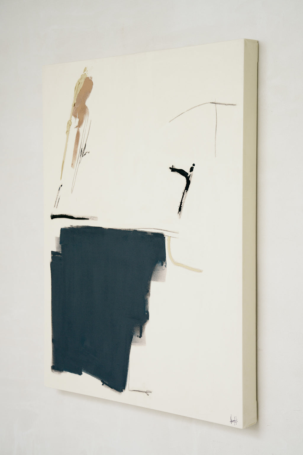 Painting by Holly Addi titled "Bleu" - 5.