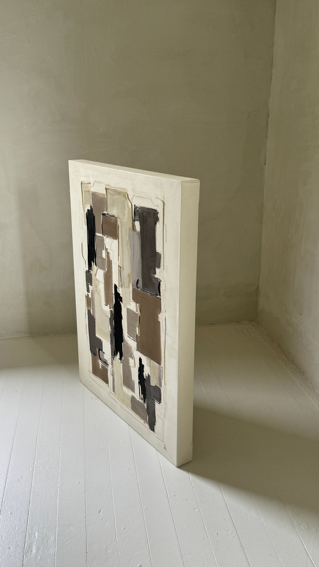 Painting by Holly Addi titled "Greis Noir No. II" - 3.