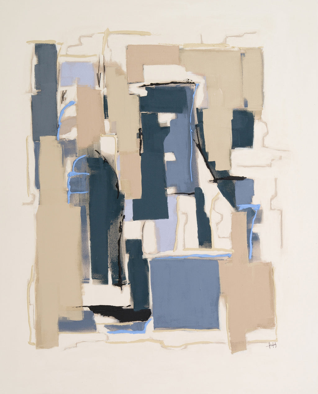 Painting by Holly Addi titled "Port Lympia" - 2.
