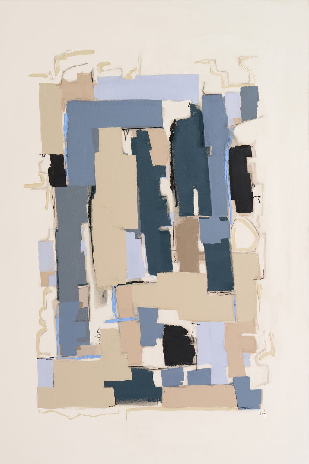 Painting by Holly Addi titled "Ville Franche" - 2.