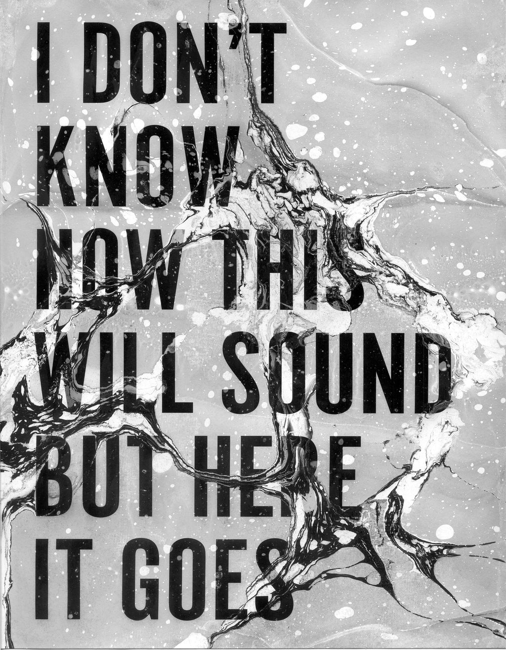 Painting by Ben Skinner titled "I Don't Know How This Will Sound But Here It Goes" - 2.