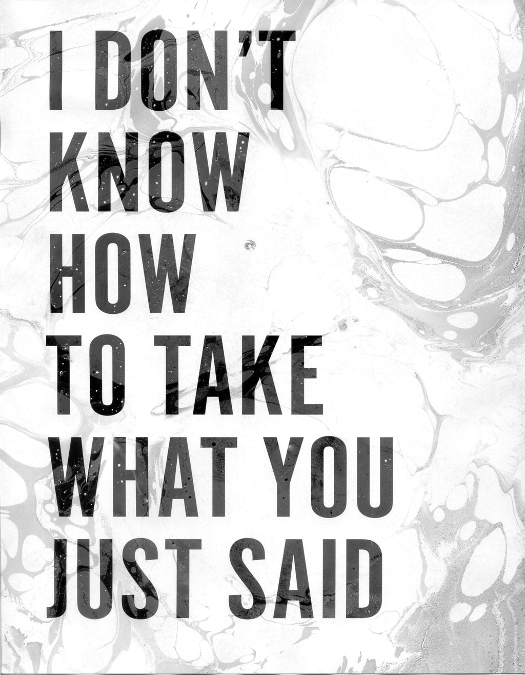 Painting by Ben Skinner titled "I Don't Know How To Take What You Just Said" - 2.