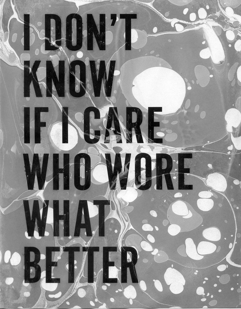 Painting by Ben Skinner titled "I Don't Know If I Care Who Wore What Better" - 2.